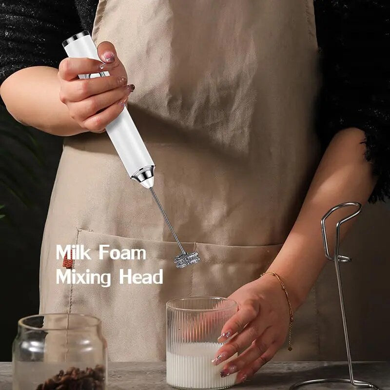 3-Head 3-Speed Rechargeable Milk Frother